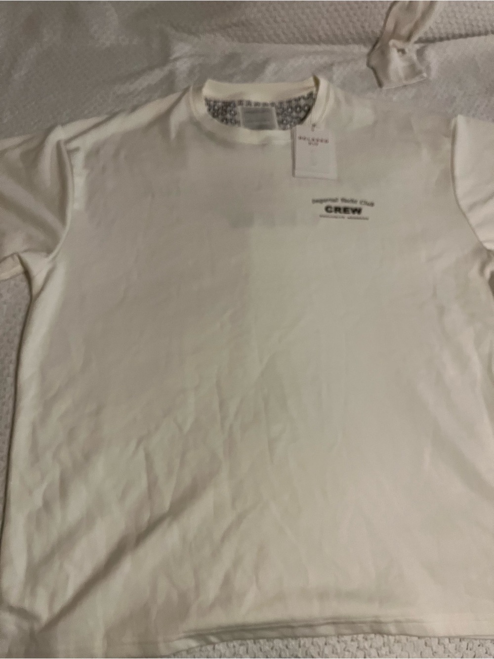 Denim & Flower White Crew Short-Sleeve Graphic Tee